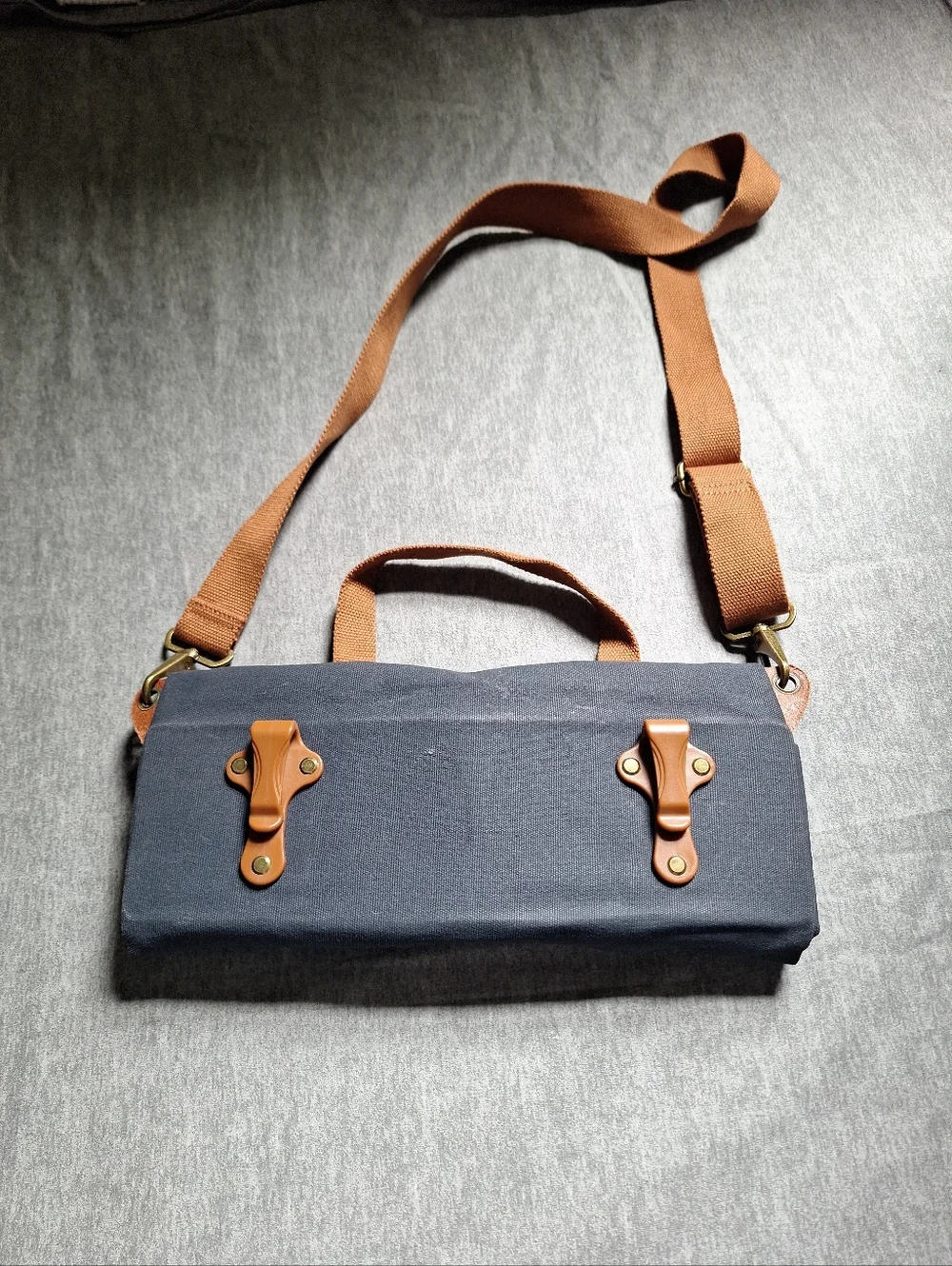 Tourbon Canvas Clip-on Quick-release Bike Panniers Versatile Shoulder Bag - Picture 10 of 16